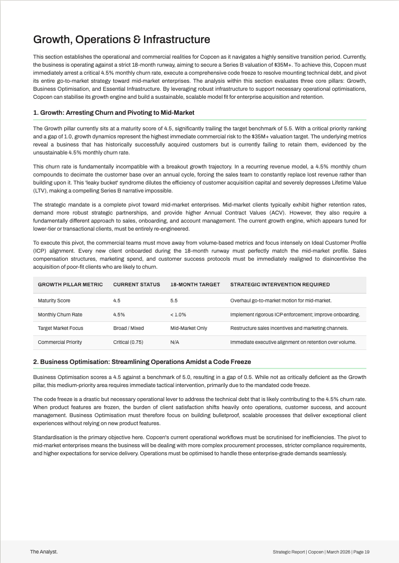 Strategic Report, Deep Dive